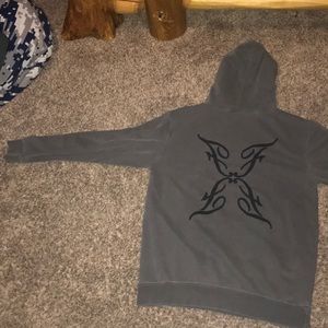 Flashback clothing gray hoodie